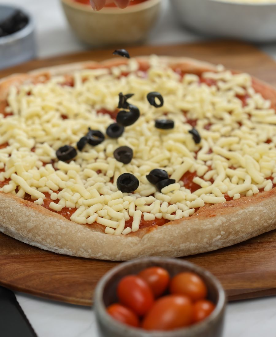 Masa de pizza de masa madre